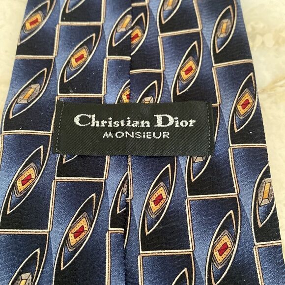 Christian Dior 100% Silk Tie - Picture 4 of 8